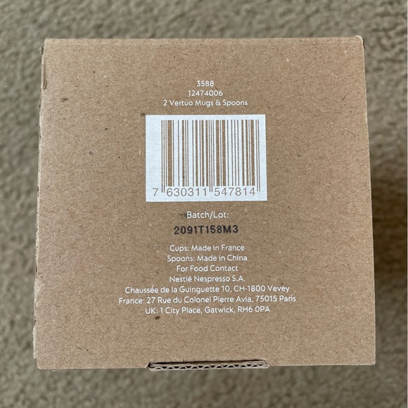 Nespresso Vertuo Coffee Mugs with Spoons, Small - Picture 2 of 7